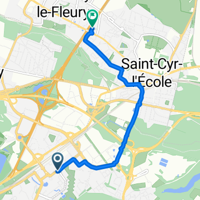 Itinéraire reposant en Saint-Cyr-l'Ecole