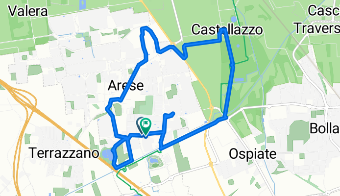 Giro a velocità lenta in Arese