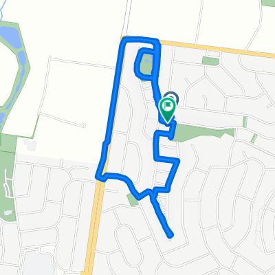 Restful route in Chirnside Park