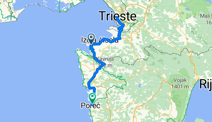 Trieste,  Italy to Porec, Croatia