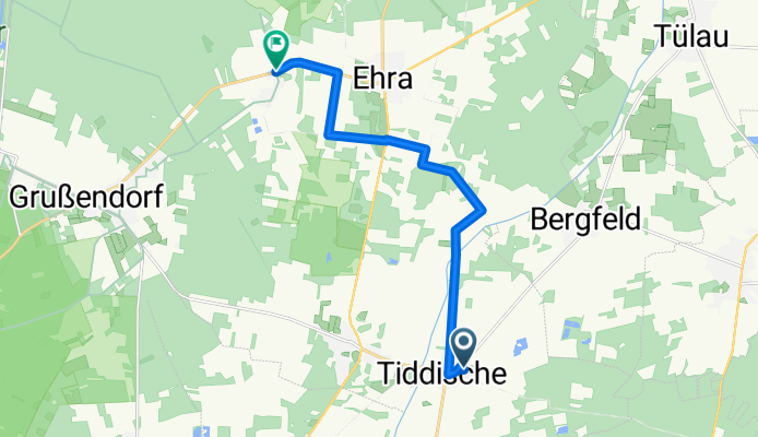 Gerade Fahrt in Ehra-Lessien