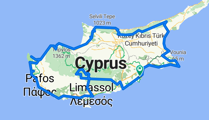 Умеренный маршрут в Dromolaxia