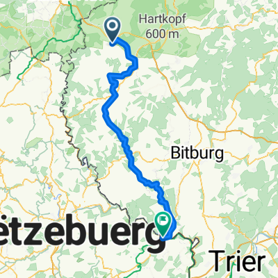 Habscheid nach Echternach