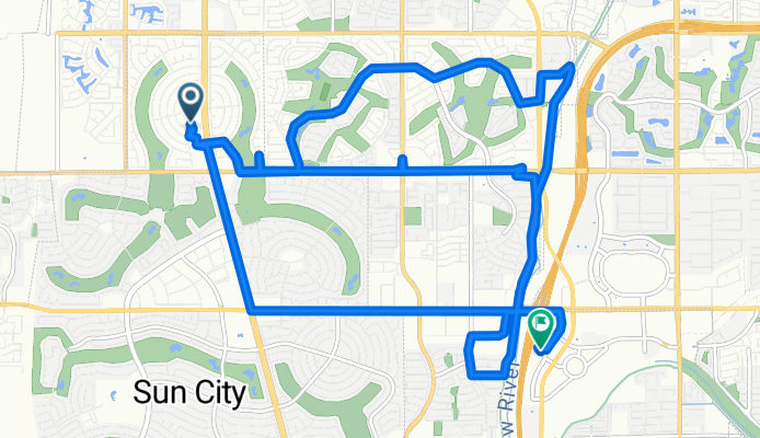 Sporty route in Peoria