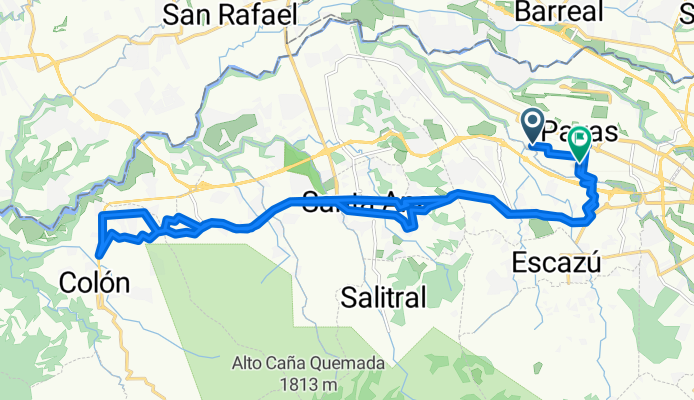 Ruta constante en San José