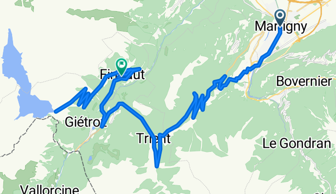 Emosson and the Petite Forclaz (train back from Finhaut)