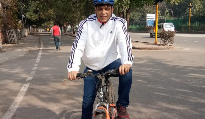 Photo 2 of the Bikemap route "Slow ride in New Delhi"