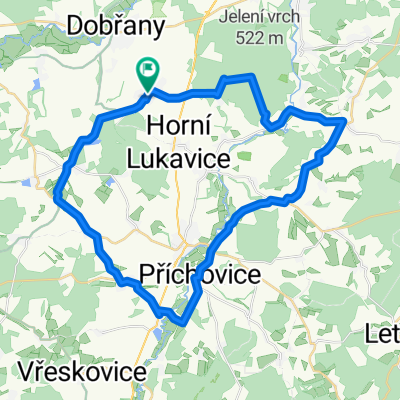 Chlumčany-Dnešice-Oplot-Lužany-Příchovice-Vodokrty-Netunice-Předenice-Hradčany-Chlumčany