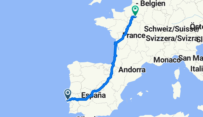 Lisbon to Versailles via Madrid /  Saint-Jean de Luz