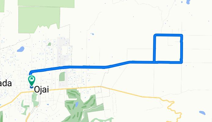 202 E Matilija St, Ojai to 224–238 N Signal St, Ojai