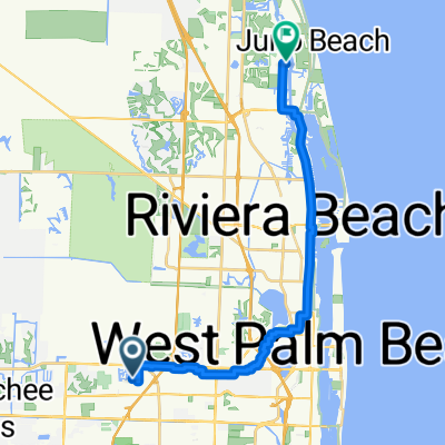 256 Lake Constance Dr, West Palm Beach to 2389 Holly Ln, West Palm Beach