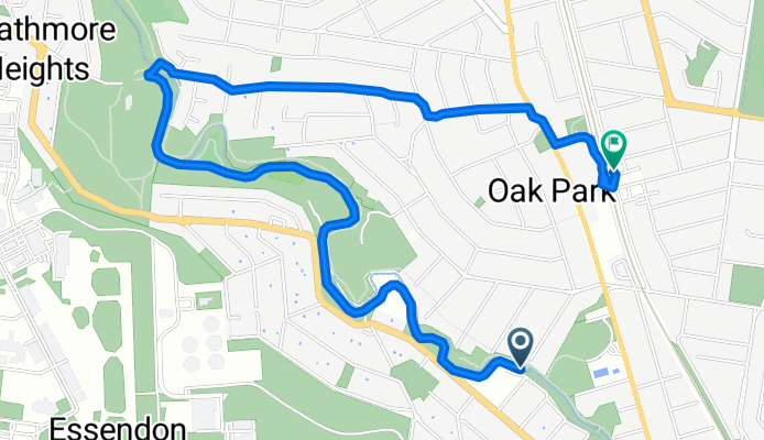 Moonee Ponds Creek Trail, Strathmore to 204 Waterloo Road, Oak Park