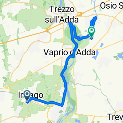 Giro a velocità lenta in Canonica d'Adda