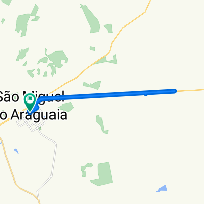 Rota moderada em São Miguel do Araguaia