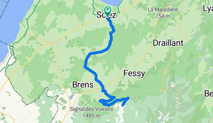 1. Etappe Col de Saxel