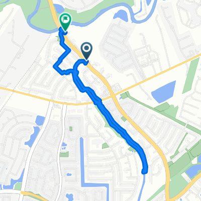 W Bay Area Blvd, League City to 100 Alderwood St, League City