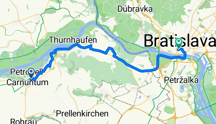 Petronell - Bratislava 28km