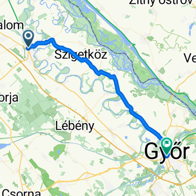 Mosonmagyorovar - Gyor 43km