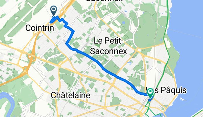 Route de l'Aéroport 21, Le Grand-Saconnex to Place de Cornavin 7, Geneva