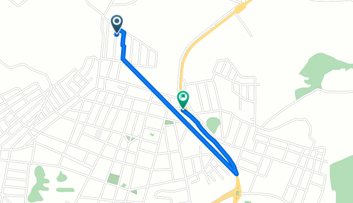 Rua das Hortências, 1–241, Alpinópolis to Rua Rio de Janeiro, 2, Alpinópolis