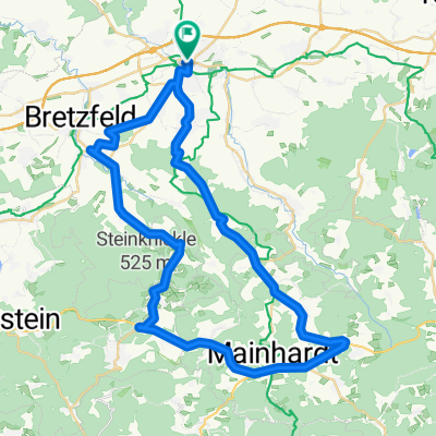 Öhringen - Unterheimbach - Mainhardt - Gleichen - Heuberg - Öhringen