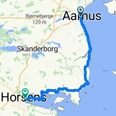 Horsens to Aarhus 66km