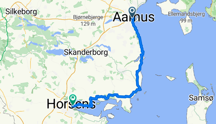 Horsens to Aarhus 66km