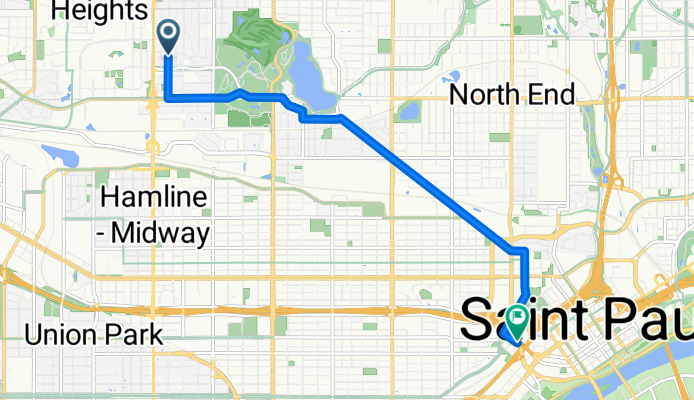 B2B 55108 &gt; 55102 via Como Ave