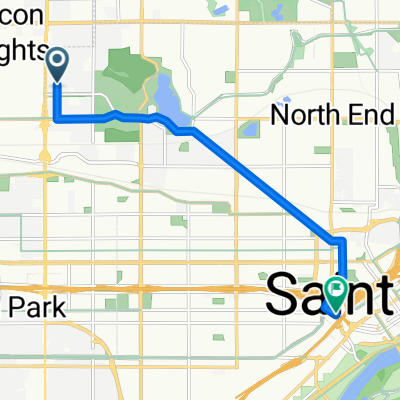 B2B 55108 &gt; 55102 via Como Ave