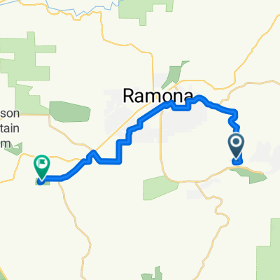 16134 Hampson Pl, Ramona to 17953 Dos Picos Park Rd, Ramona