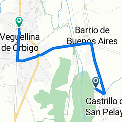 Calle de la Vega, 5, Villazala to Calle de Pío de Cela, Villarejo de Órbigo