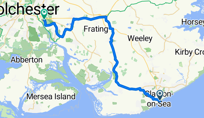 Pier Gap, Clacton-on-Sea to Capon Road, Colchester