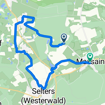 Gerade Fahrt in Maxsain