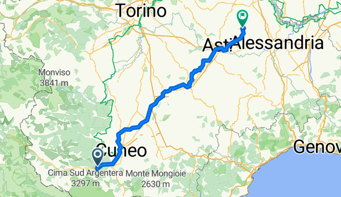 Moiola kurz vor Cueno - Altavilla Monferrato