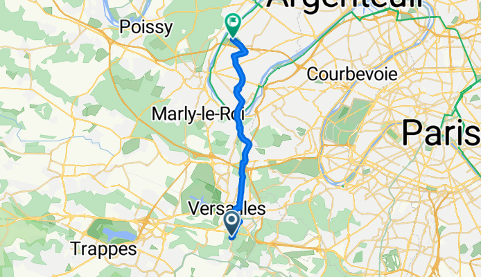 Itinéraire à grande vitesse en Montesson