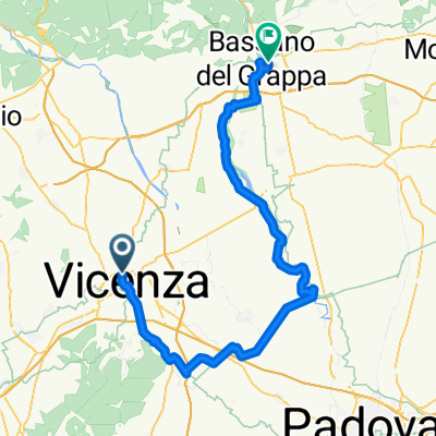 vicenza-bassano del grappa 75,8 km 50 mt