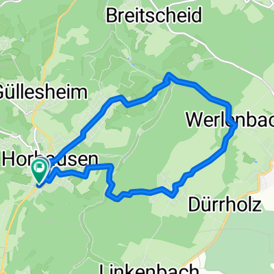 Rheinstraße 14, Horhausen (Westerwald) to Rheinstraße 5, Horhausen (Westerwald)
