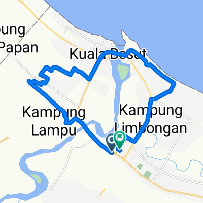 Moderate route in Kampung Raja