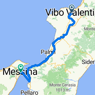 Dia 17.1: Vibo Valentia à Messina, Itália