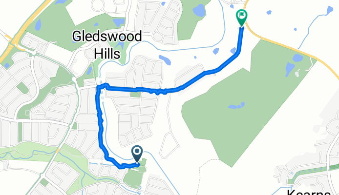 Steady ride in Gledswood Hills