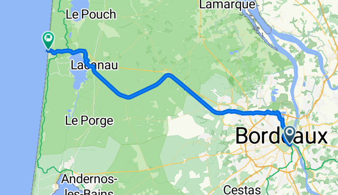 EFR 105 Bordeaux Lacanau plage