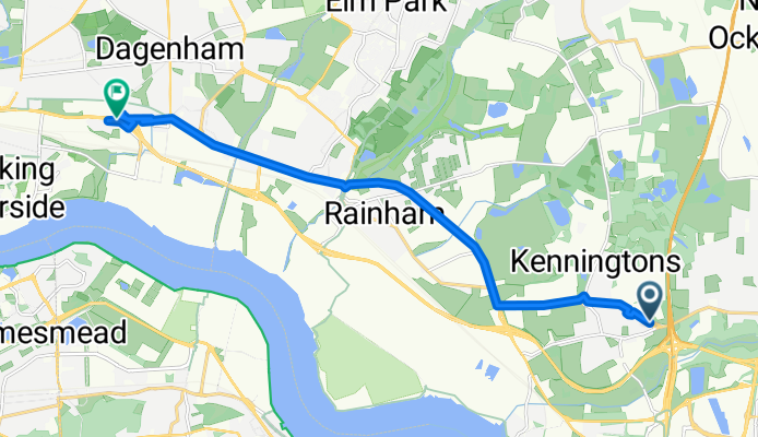 Relaxed route in Barking