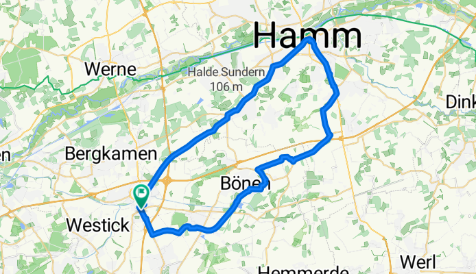 Rundweg Kamen - Hamm Mitte
