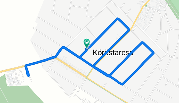 Bocskai utca 25., Köröstarcsa to Bocskai utca 25., Köröstarcsa