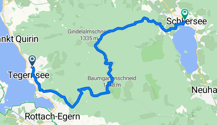 Tegernsee - Baumgartenschneid - Schliersee