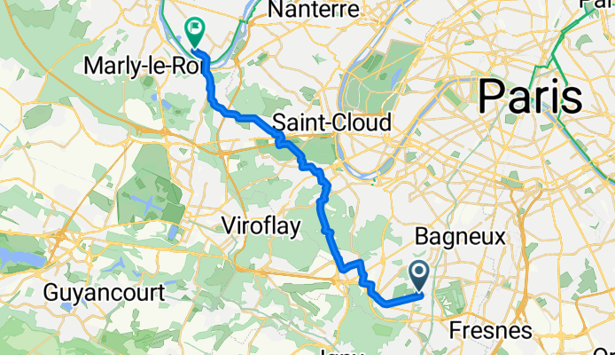 1–23 Résidence Chateaubriand, Châtenay-Malabry to Promenade Guy de Maupassant, Croissy-sur-Seine