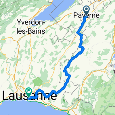 Payerne-Romont-Rue-Oron-Lausanne