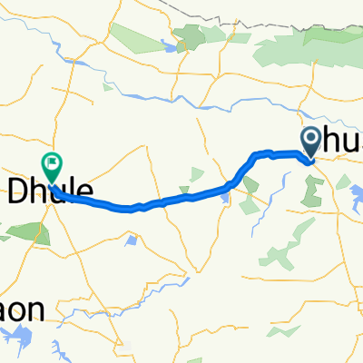 Aurangabad - Ajanta - Jalgaon Road to Unnamed Road, Dhule