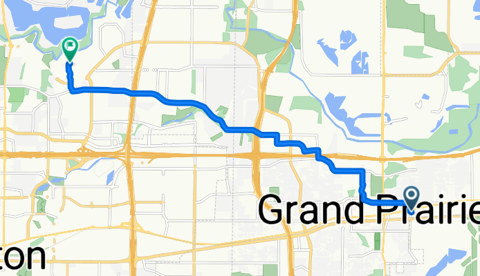 1405 E Main St, Grand Prairie to 1801–1847 Scouts Vista, Arlington