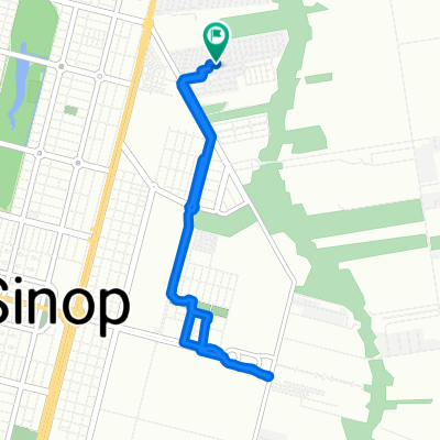 Rua Projetada 9, 76, Sinop to Rua Projetada 9, 66, Sinop